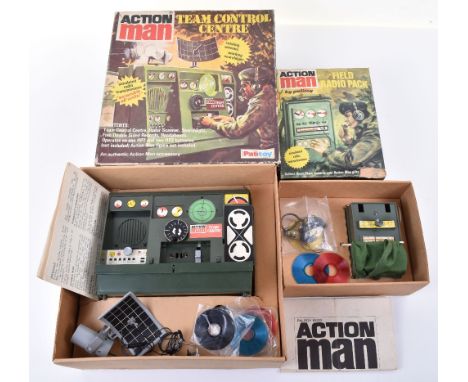 Palitoy Vintage Action Man Team Control Centre, 34733 complete with radar scanner, searchlight, five records, headphones, ins