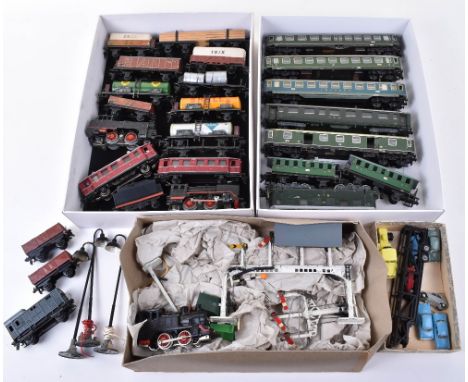 Trix (Germany) locomotives, coaches and wagons, 0-4-0 Trix-express engine 20052 and tender black livery, 0-4-0T engine 20054 
