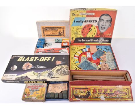 Quantity Of Games, including Bobs The New Bridge Game, Harrods De Luxe Cabinet of Magic, Australian Bird rubber stamp set, Ch