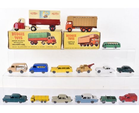 Two Boxed Budgie Toys Models,220 Leyland Hippo Cattle Truck, orange cab, light brown back, dark brown rear door, 238 Scammell