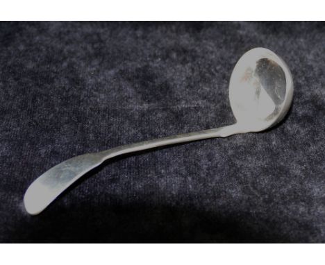 A Victorian Scottish silver fiddle pattern toddy ladle, Edinburgh 1843, 1.03ozt, 32.1g, 15cm long   CONDITION REPORT:  If you