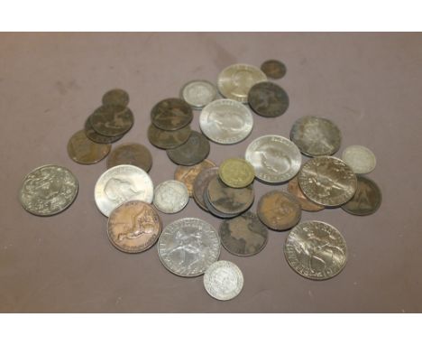 A BAG OF VINTAGE COINS