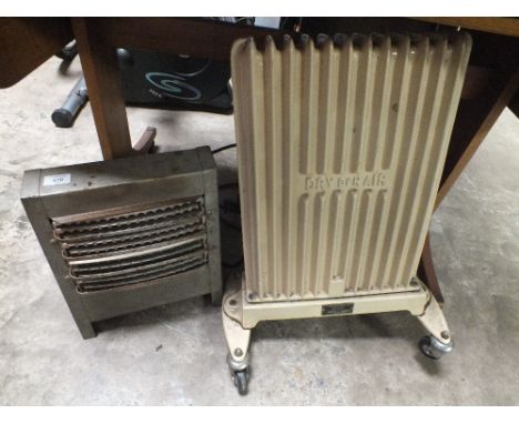 TWO VINTAGE ELECTRIC HEATERS