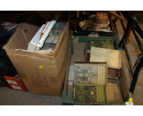 TWO BOXES OF VINTAGE BOOKS TO INC ANTIQUARIAN EXAMPLES