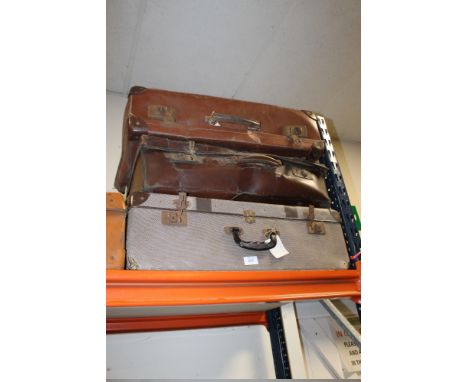 THREE VINTAGE SUITCASES
