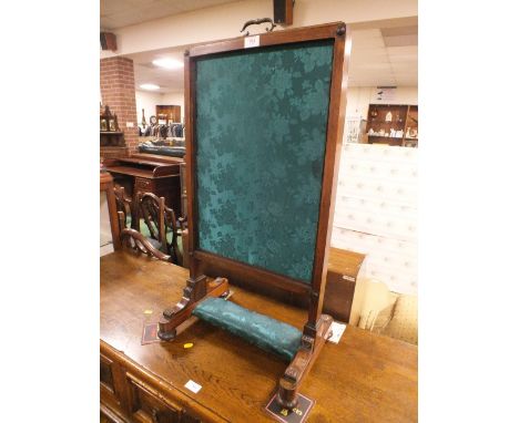 A GEORGIAN ROSEWOOD FIRESCREEN