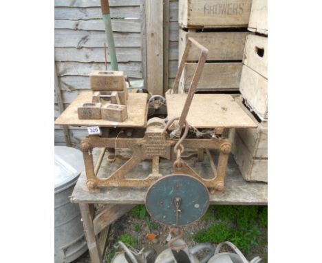Corn scales, weights, hanging scales & seed drill