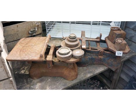 3 sets of scales & weights