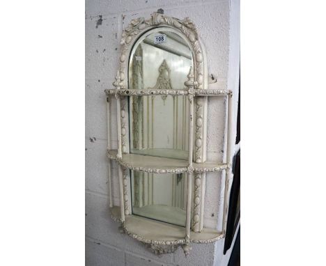 Shabby-chic mirrored wall bracket