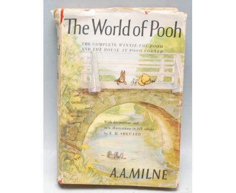 The World Of Pooh - AA Milne - Pub. Methuen &amp; Co, 1958 First Edition, with illustrations by EH Shepard. Complete with ori