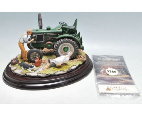 Country Legacy - Farm / Tractor Interest - a charming Country Legacy made limited edition resin figurine / statue 02365 ' Ser