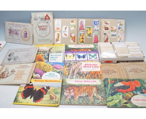 A large collection of vintage mid century cigarette cards / picture cards albums includes Wills’s cigarette - Radio Celebriti