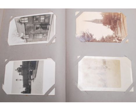 Photographic Postcards Collection (96). Old type album of scenes. All appear to be in Britain and are unlocated and unidentif