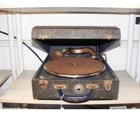 A Wondertone picnic gramophone 