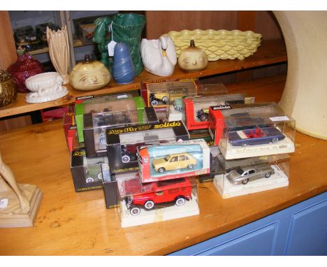 A selection of Solido die cast model vehicles 