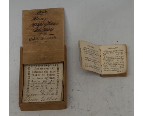 Miniature Book - Liturgy, a late 19th/early 20th century collection of Psalms, no imprint or date, contemporary marbled wrapp