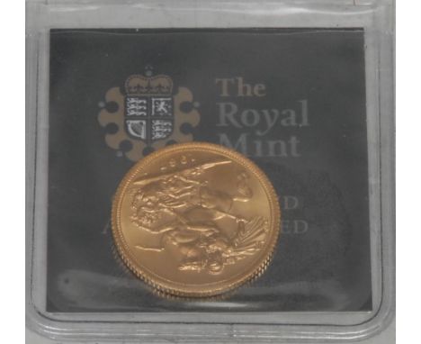 Coin, GB, Elizabeth II, 1967 gold sovereign, 22mm, 8g, BU with a few light surface scratches, [1] 