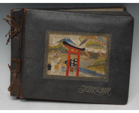 Photography - China, Hong Kong - A Merry Xmas and A Happy New Year from Hong Kong, tipped-in hand-scrivened manuscript title 