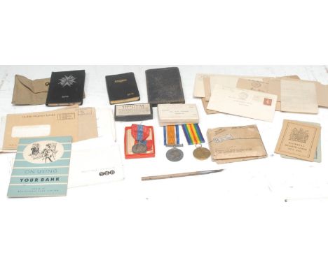 Medals, World War One and World War Two, set of three, British War and Victory, named to 276200 Pte. H.W. Chapman Essex R[egi