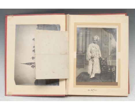 Photography, The Raj, British India - a mid-1920s photograph album, compiled and illustrated with 40 b/w photographs (various