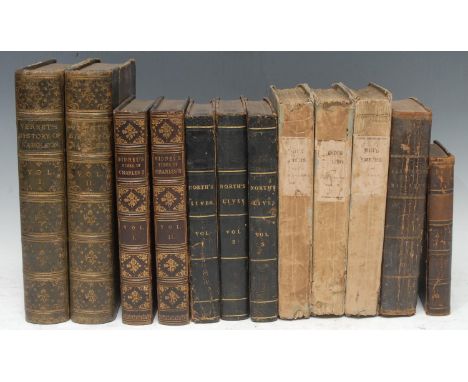 History - Local Provenance, The Ingestre Hall Copy, North's Lives, three-volume set, London: Henry Colburn, 1826, portrait fr