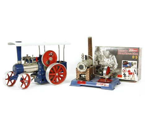 A Wilesco Traktor Traction Engine, and a stationary engine, boxed