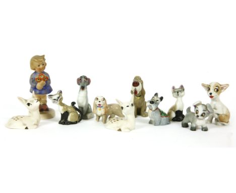 A G. Hummel figure, seven Wade figures, and three further figures