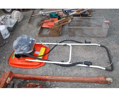 An Allen 2I8 SI Model hover Mower, powered by Suzuki, M12OX Petrol engine. Tidy condition, running order.