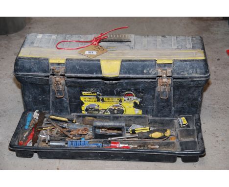A Tool Box containing various tools, drill bits, etc.