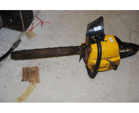A R420 Partner chainsaw with 16'' cutter bar, (no chain brake), good compression.