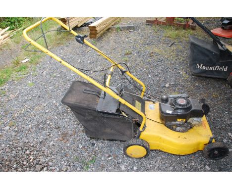 An 'Alko Rasero' 48 Briggs &amp; Stratton 4 stroke engine with grass box.