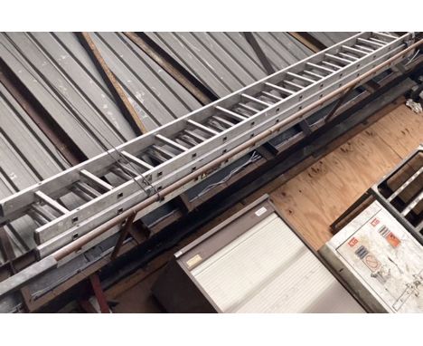 Triple Ladder Set, aluminium.THIS ITEM IS OFF SITE AND SHOULD BE COLLECTED FROM VENDOR’s ADDRESS WITHIN TWO WEEKS OF SALE (De