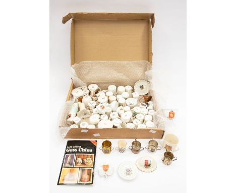 A collection of miniature china ware by Goss, Carltonware, Gemma (1 box)&nbsp;