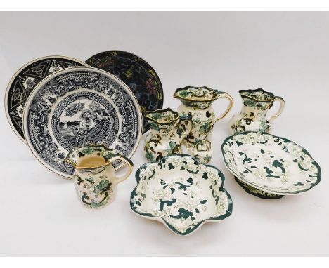 Mason's "Chartreuse" A collection of items, together with Royal Worcester Collector's plate x4 and other items