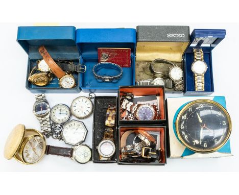 A collection of ladies &amp; gents wristwatches to include Pulsar quartz chronograph, along with Rotary and Tissot watches, t