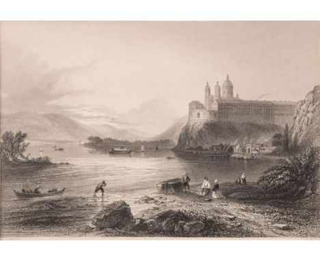 Robert Wallis1794 London - 1878 Brighton - Stift Melk - Stahlstich/Papier. 12,3 x 18 cm, 12,7 x 18,4 cm (Passepartoutausschni