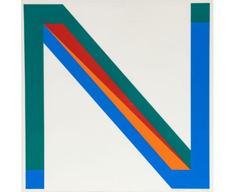 Horst Scheffler1935 Heinrichswalde - Ohne Titel - Farbserigrafie/Papier. 80/100. 58 x 58 cm, 60 x 60 cm. Sign. und dat. r. u.