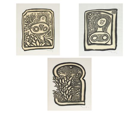 Arnold LeisslerHannover 1939 - Hannover 2014 - Ohne Titel - Farblithografie/Papier. 77/80. 55,5 x 42 cm, 69,5 x 58,5 cm. Sign