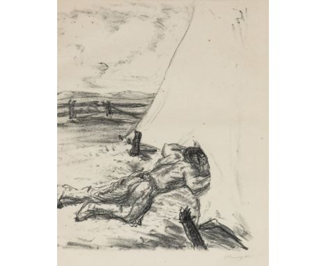 Max Slevogt1868 Landshut in Bayern - 1932 Neukastel (Pfalz) - Ohne Titel - Lithografie/Papier. 32 x 26 cm, 46 x 34,5 cm. Sign