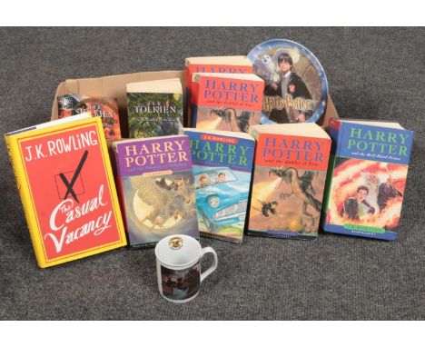 A collection of J.K. Rowling books, Harry Potter &amp; the Goblet of Fire, Harry Potter &amp; the Half-blood Prince, Harry Po