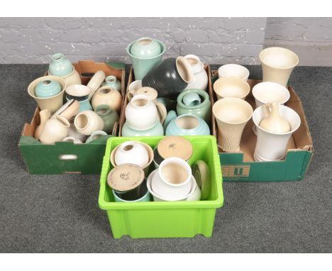 Four boxes of Pearsons of Chesterfield ceramic vases.  