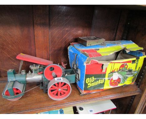 MAMOD -STYLE, original boxed "Old Smoky" steam roller 