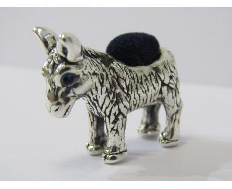 SILVER DONKEY PIN CUSHION 