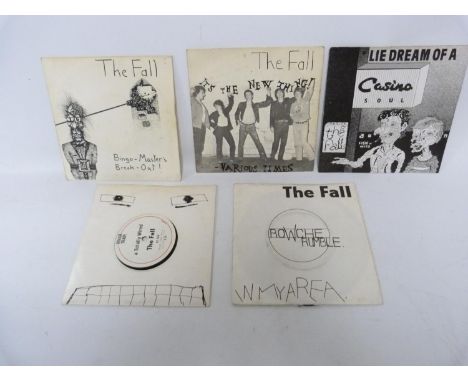 Five singles by The Fall including 3 singles on Step Forward Records 