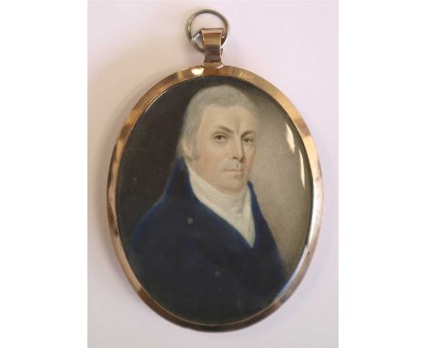 British school, early 19th century, portrait miniature of Alex Fraser Tytler (Edinburgh University lawyer and lecturer), head