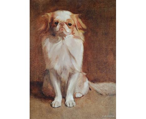 Samuel Fulton (1855-1941), Portrait of a King Charles Spaniel, signed lower right, oil on canvas, 44 x 34cm