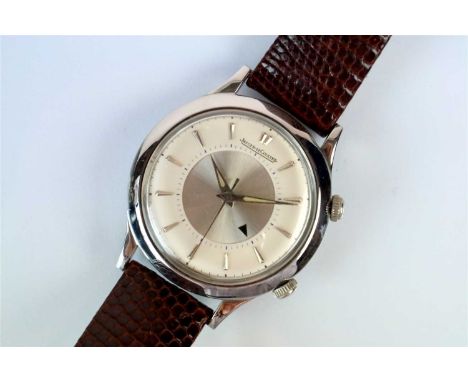 Manufacturer: Jaeger-LeCoultre Model Name: Memovox Year: Circa 1960's Case No: 665837 Case Material: Stainless Steel Movement
