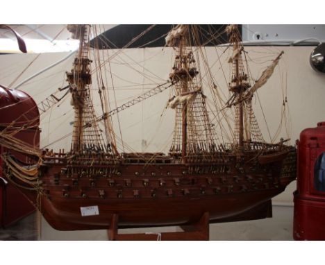 A scale model of a ship 