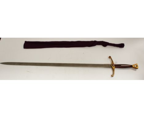 A decorative sword by Wilkinson, 1971 commemorating The Battle of Tewksbury in 1471, etchings on one side of the 87cm blade g