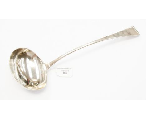 A large silver ladle 'London 1801' makers Soloman Hougham 5 oz approx 